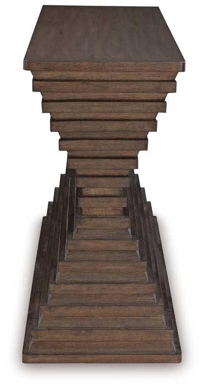 Hannodream - Warm Brown - Sofa Table - Hornell Furniture Outlet