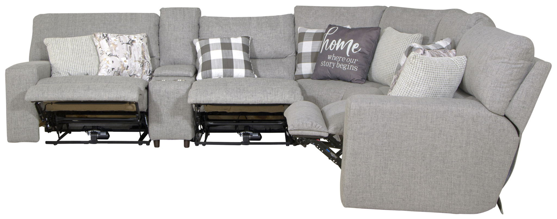 Rockport - Reclining Sectional - Hornell Furniture Outlet