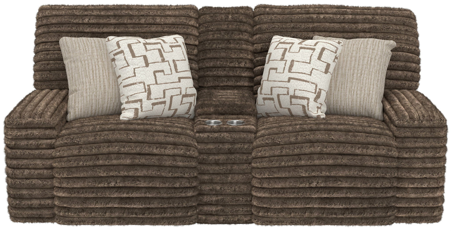 Lynx - Power Reclining Console Loveseat With Zero Gravity - Hornell Furniture Outlet