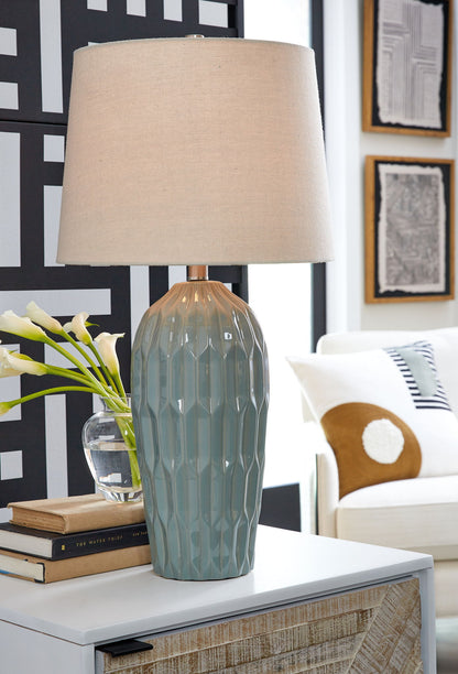 Hadbury - Ceramic Table Lamp (Set of 2) - Hornell Furniture Outlet