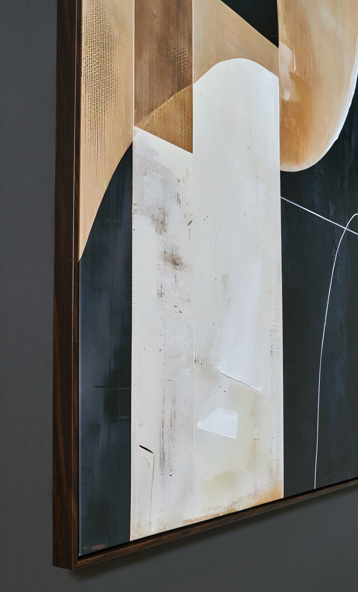Ewanford - Black / Brown / Tan - Wall Art - Hornell Furniture Outlet