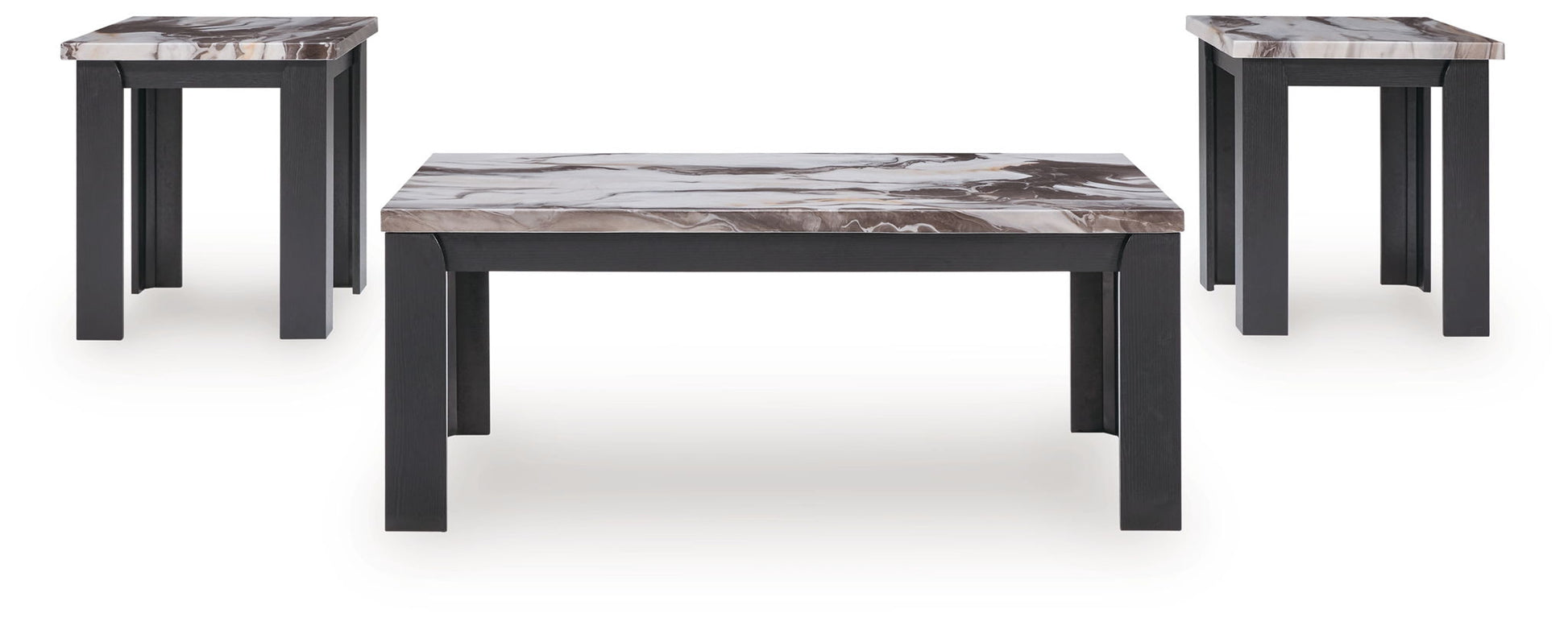 Jazmore - Dark Brown - Occasional Table Set (Set of 3) - Hornell Furniture Outlet
