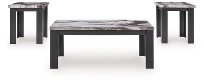 Jazmore - Dark Brown - Occasional Table Set (Set of 3) - Hornell Furniture Outlet