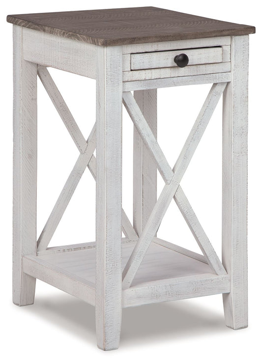 Adalane - Accent Table - White / Gray - Hornell Furniture Outlet