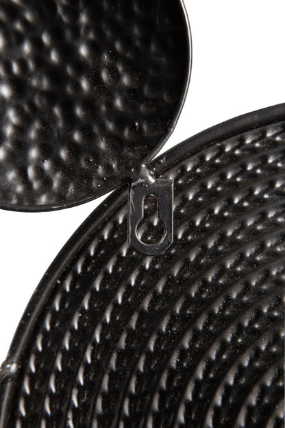 Emsley - Metallic / Black / Gray - Wall Decor - Hornell Furniture Outlet