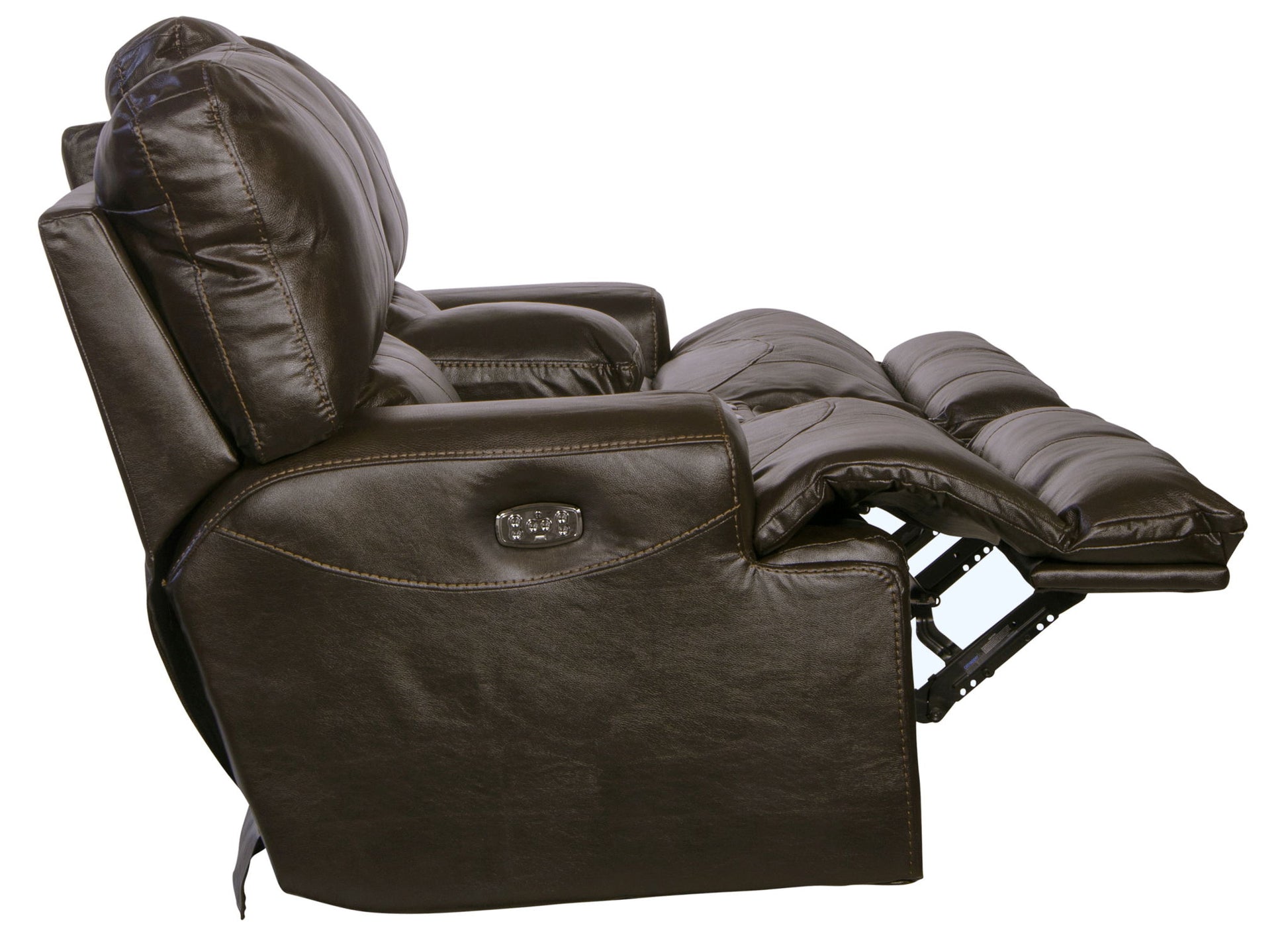 Wembley - Power Headrest With Lumbar Lay Flat Reclining Console Loveseat - Hornell Furniture Outlet
