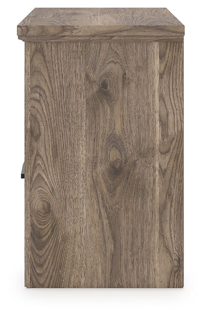Rusticott - Brown - Two Drawer Night Stand - Hornell Furniture Outlet