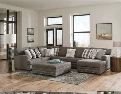 Crawford - Cocktail Ottoman - Dark Gray - Hornell Furniture Outlet