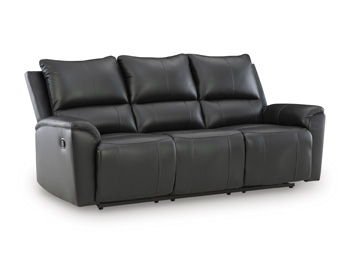 Glossmore - Black - Reclining Sofa - Hornell Furniture Outlet