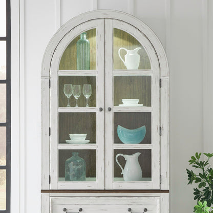 River Place - Curio Hutch - White - Hornell Furniture Outlet