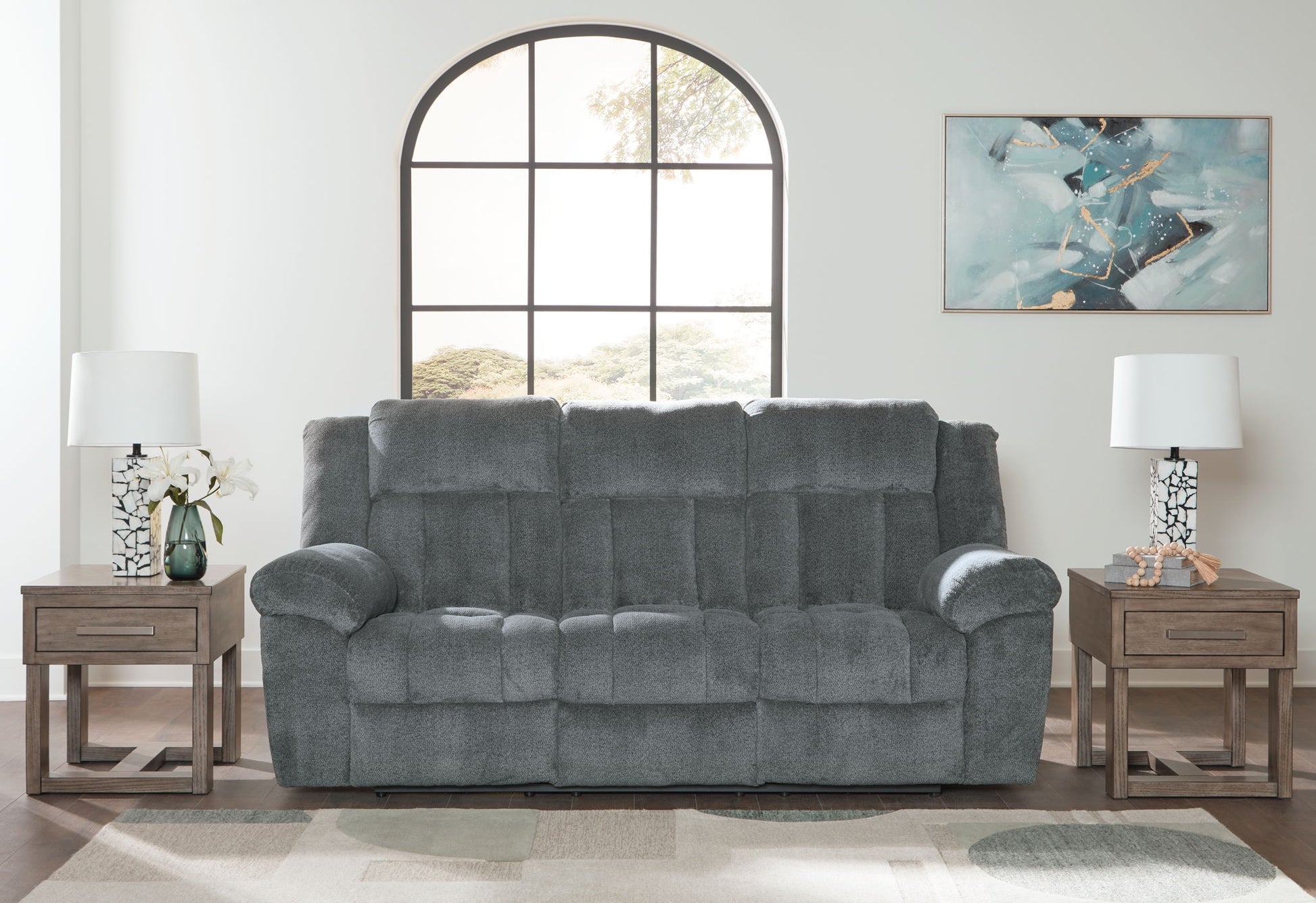 Tip - off - Power Reclining Sofa With Adj Headrest - Hornell Furniture Outlet