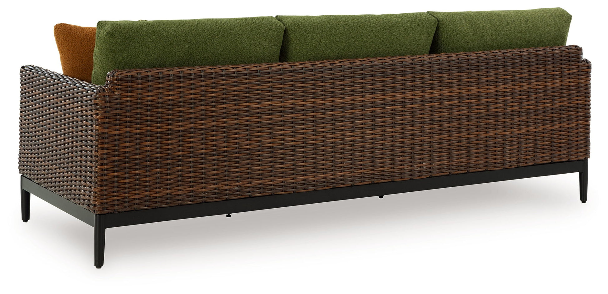 Horizon Hall - Brown / Green - Sofa With Cushion - Hornell Furniture Outlet