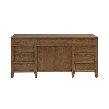 Carolina Park - Jr Executive Desk - Brown - Hornell Furniture Outlet