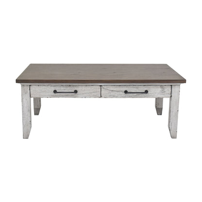 Bear Creek - Cocktail Table - White - Hornell Furniture Outlet