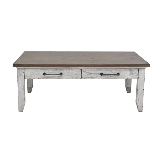 Bear Creek - Cocktail Table - White - Hornell Furniture Outlet