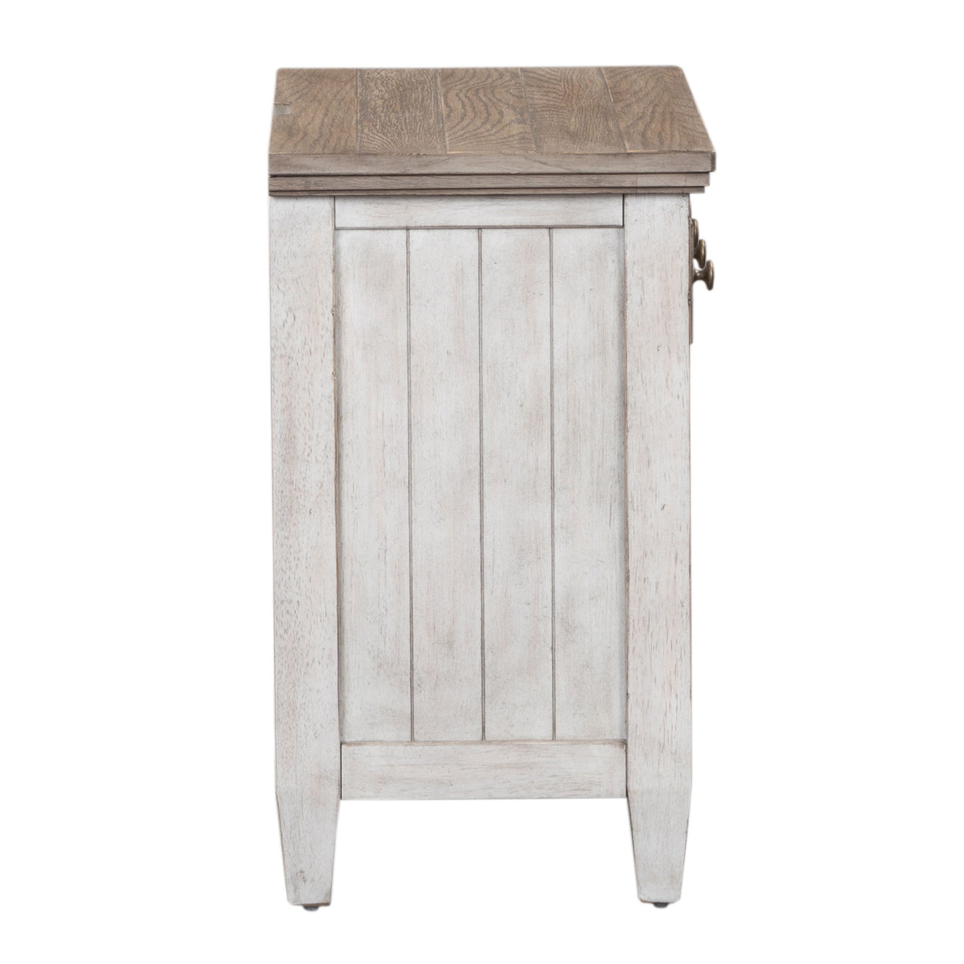 Heartland - 1 Drawer Nightstand With Charging Station - White - Hornell Furniture Outlet