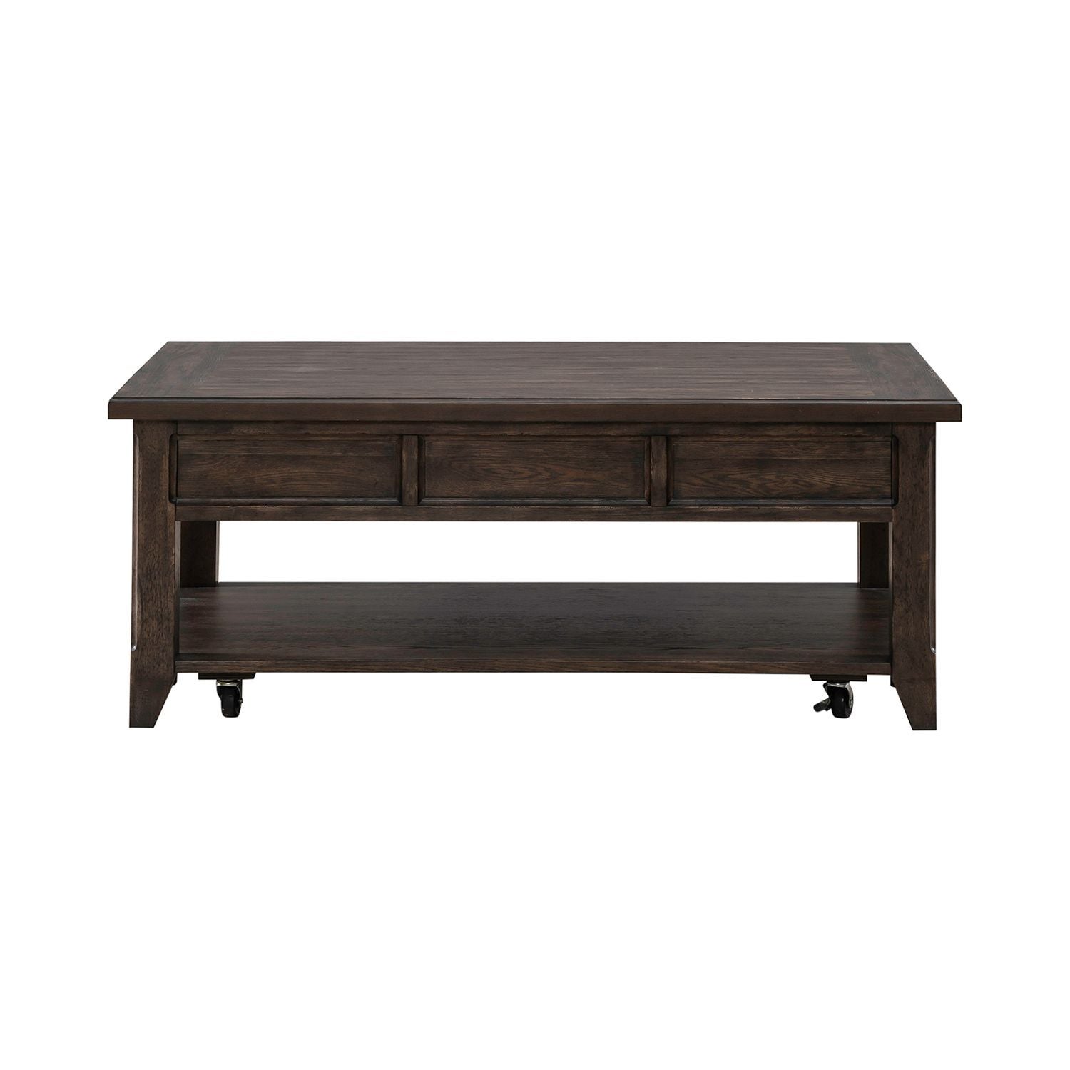 Paradise Valley - Lift Top Cocktail Table - Dark Brown - Hornell Furniture Outlet