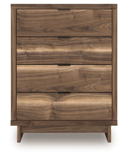 Chirason - Brown - Four Drawer Chest - Hornell Furniture Outlet