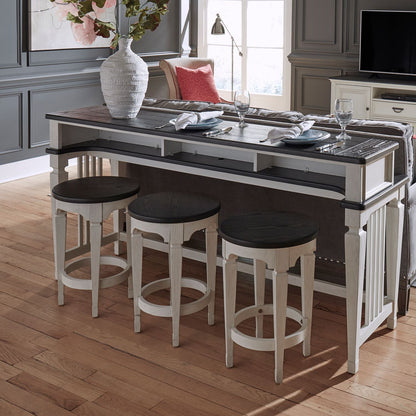 Allyson Park - Console Stool - White - Hornell Furniture Outlet