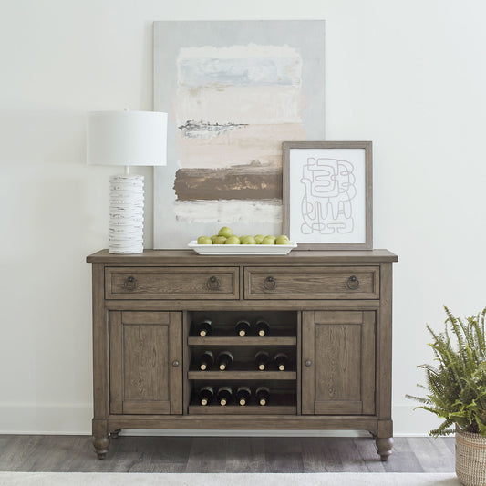 Americana Farmhouse - Buffet - Light Brown - Hornell Furniture Outlet