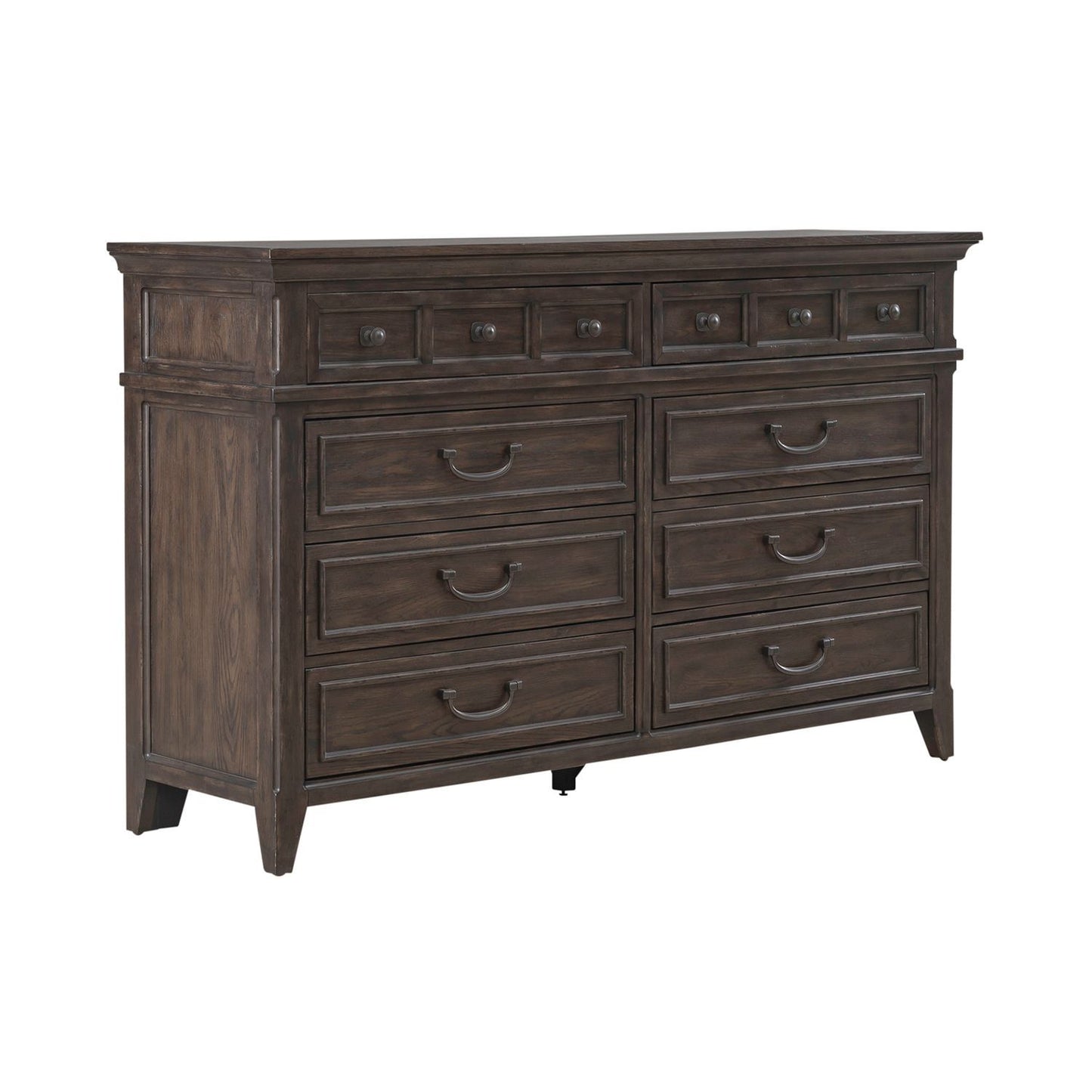 Paradise Valley - 8 Drawer Dresser - Dark Brown - Hornell Furniture Outlet