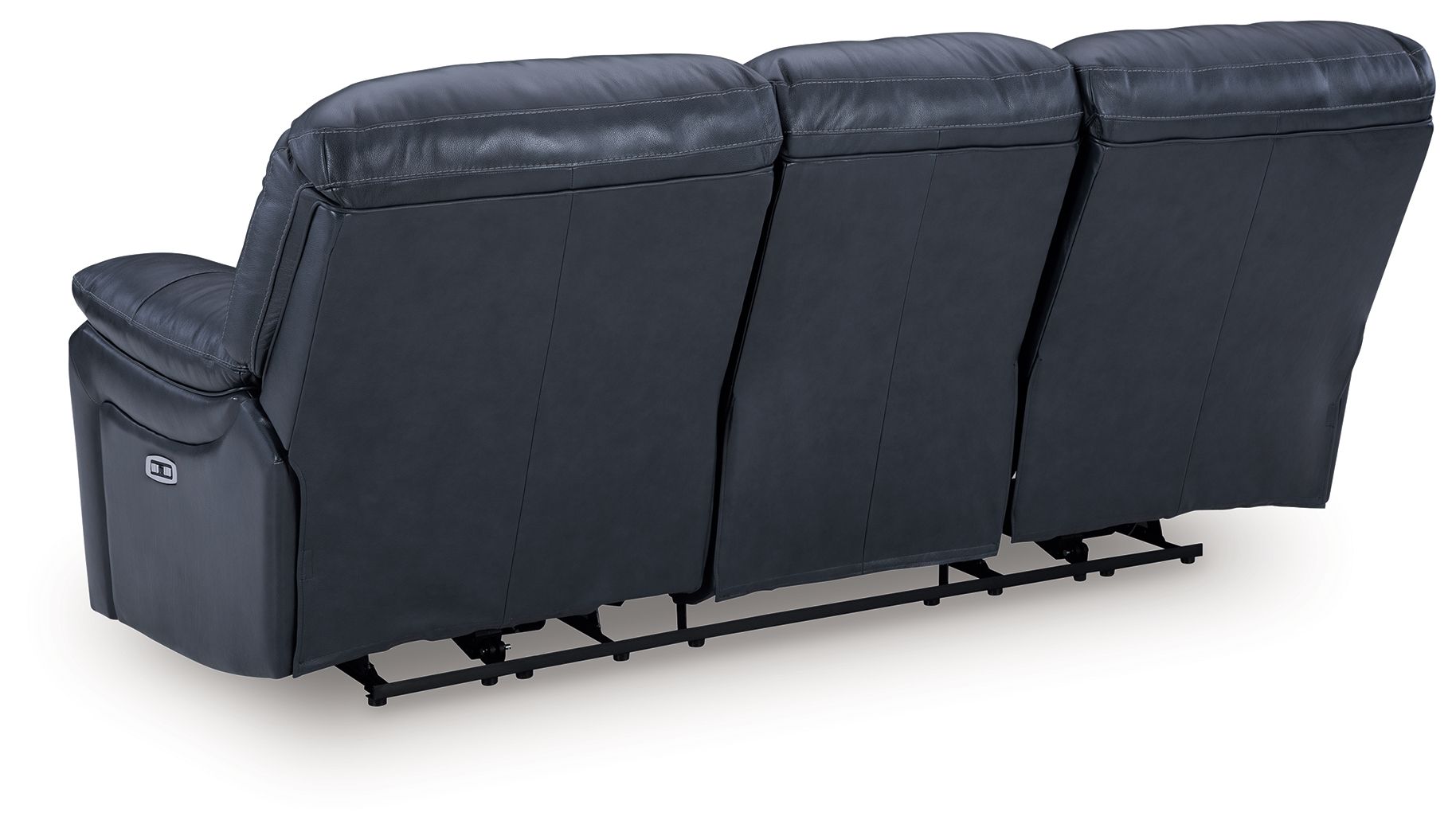 Leesworth - 3 Pc. - Power Reclining Sofa, Power Reclining Loveseat, Power Rocker Recliner - Ocean - Hornell Furniture Outlet
