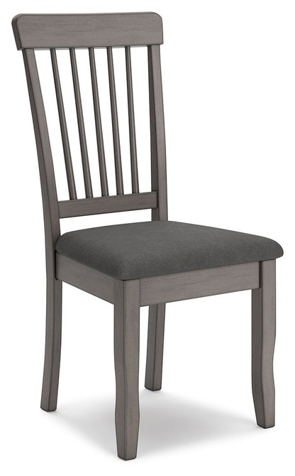 Shullden - Gray - Dining Room Side Chair (Set of 2) - Hornell Furniture Outlet