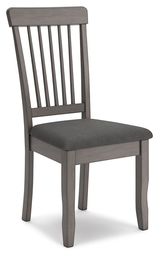 Shullden - Gray - Dining Room Side Chair (Set of 2) - Hornell Furniture Outlet