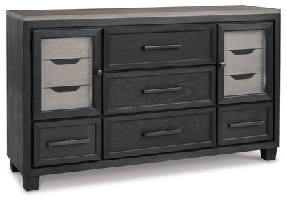 Foyland - Dresser, Mirror - Hornell Furniture Outlet
