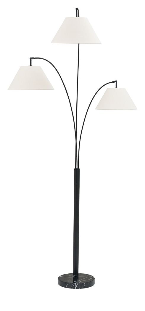 Gibbswellner - Metal Arc Lamp - Black - Hornell Furniture Outlet