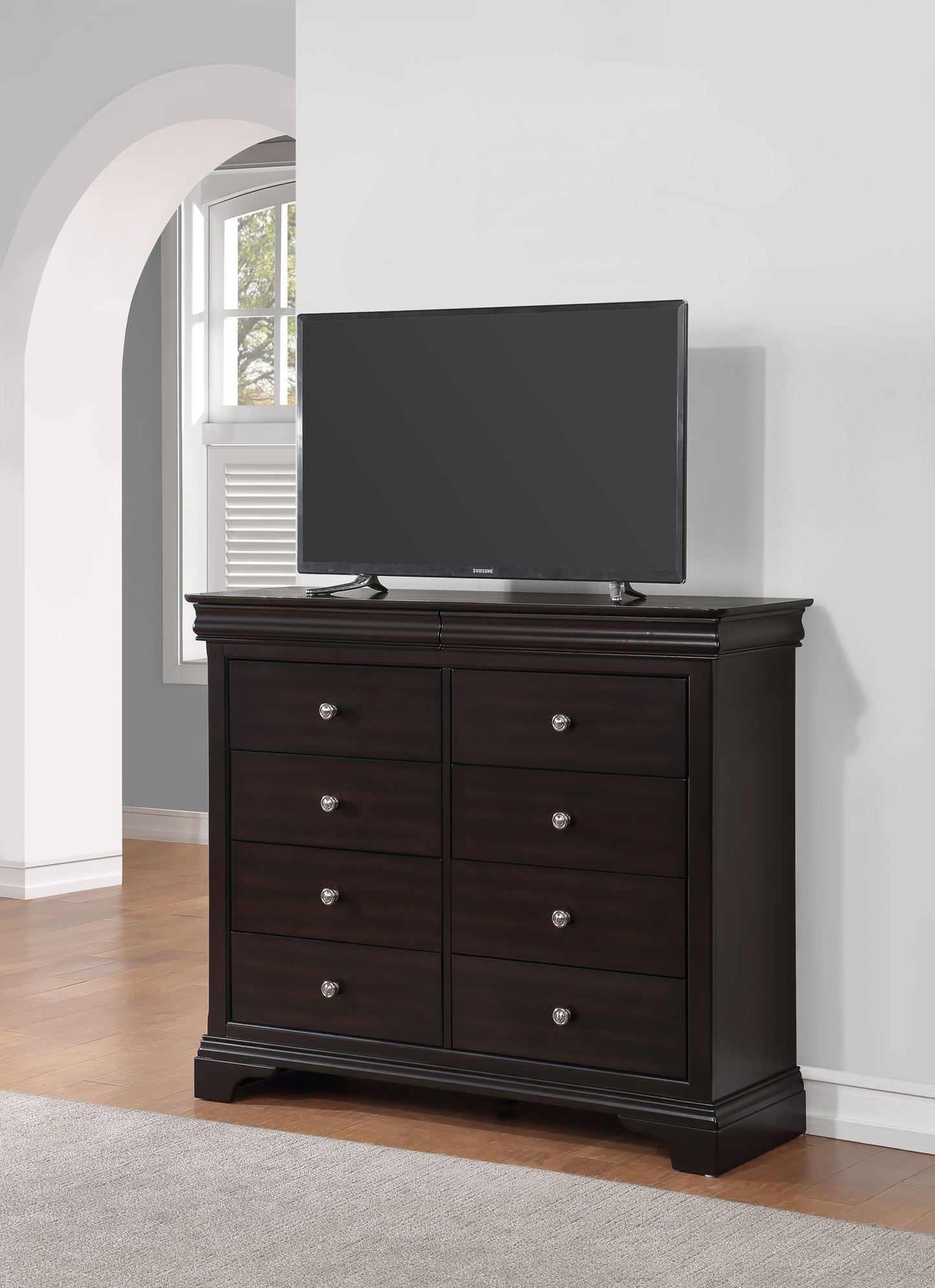 Dominique - Chesser - Dark Brown - Hornell Furniture Outlet