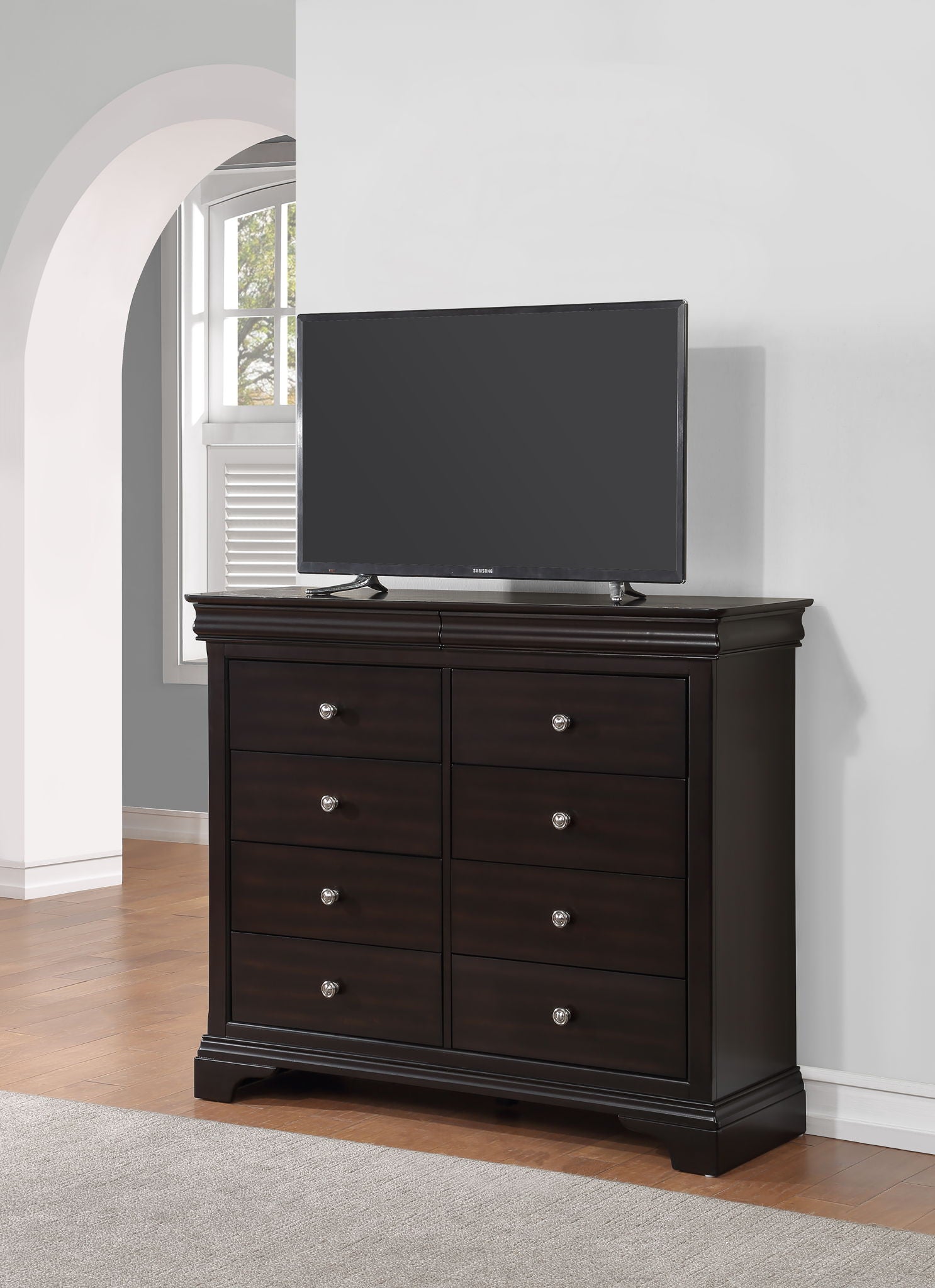 Dominique - Chesser - Dark Brown - Hornell Furniture Outlet