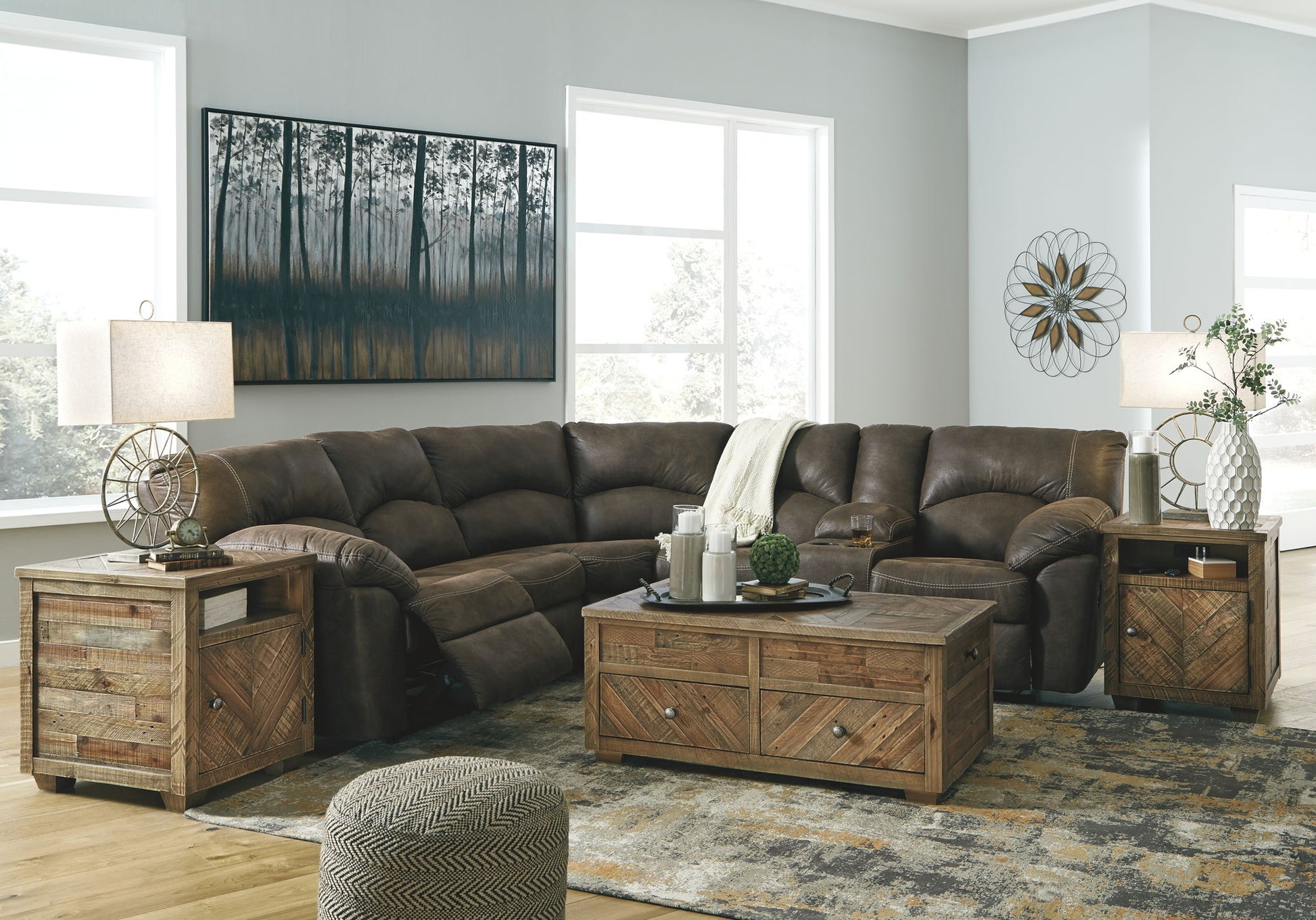 Tambo - Reclining Sectional - Hornell Furniture Outlet