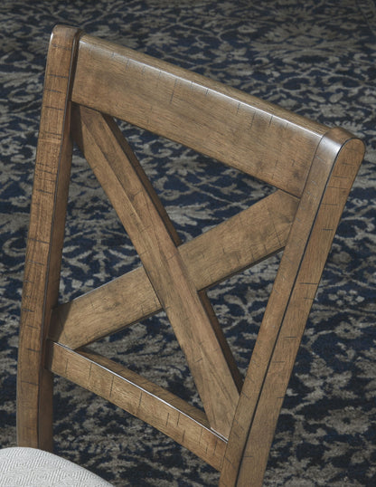 Moriville - Beige - Dining UPH Side Chair (Set of 2) - Hornell Furniture Outlet