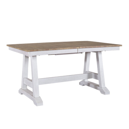 Lindsey Farm - Trestle Table Set - Hornell Furniture Outlet