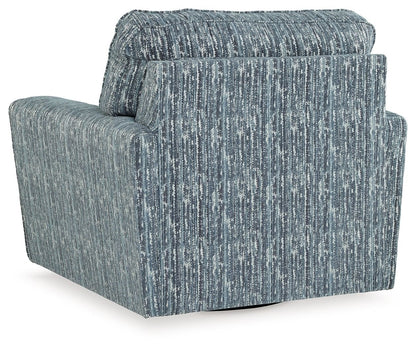 Aterburm - Twilight - Swivel Accent Chair - Hornell Furniture Outlet