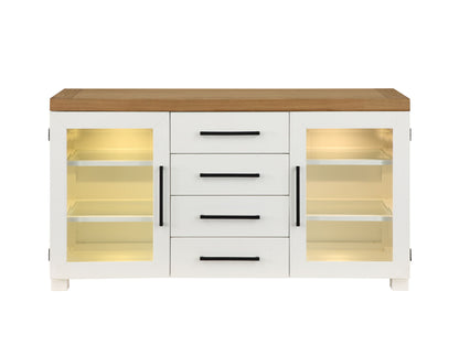 Magnolia - Server - White - Hornell Furniture Outlet