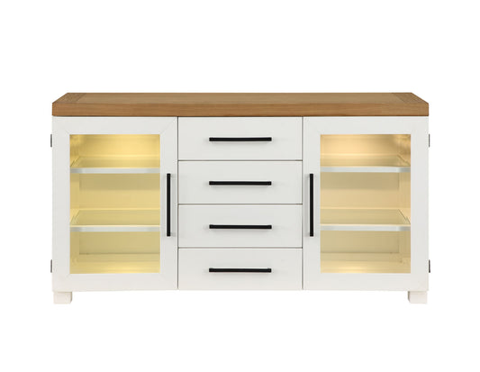 Magnolia - Server - White - Hornell Furniture Outlet