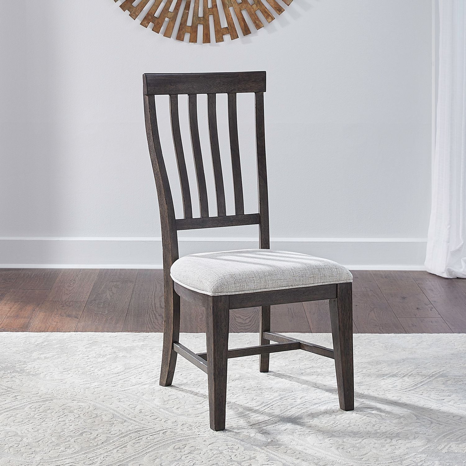 Grant Park - Slat Back Side Chair (RTA) - Brown - Hornell Furniture Outlet