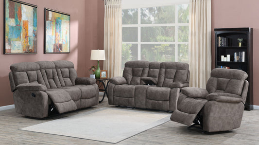 Bogata - 3 Piece Living Room Set - Gray - Hornell Furniture Outlet