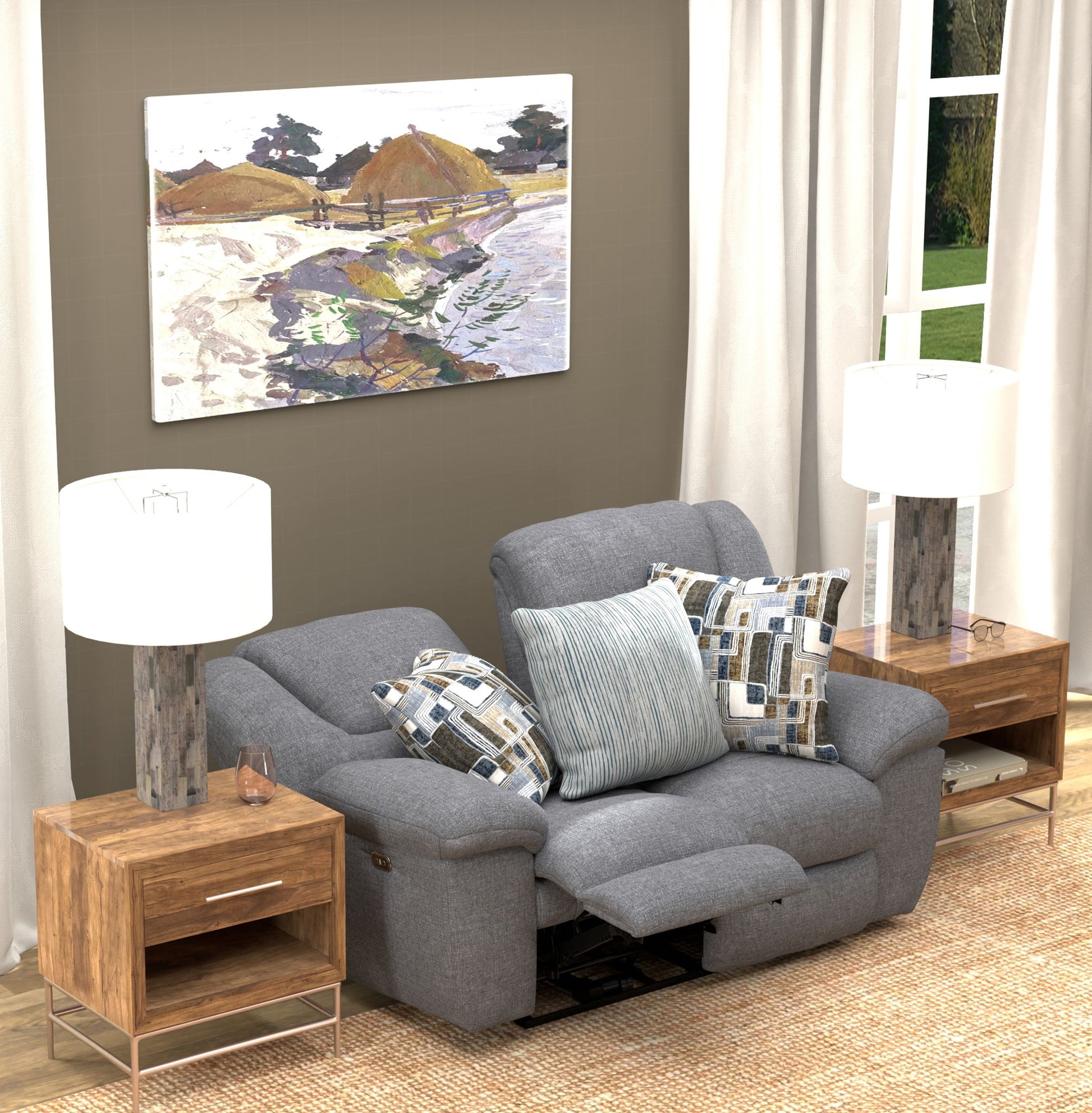 Trifecta - Reclining Loveseat - Hornell Furniture Outlet