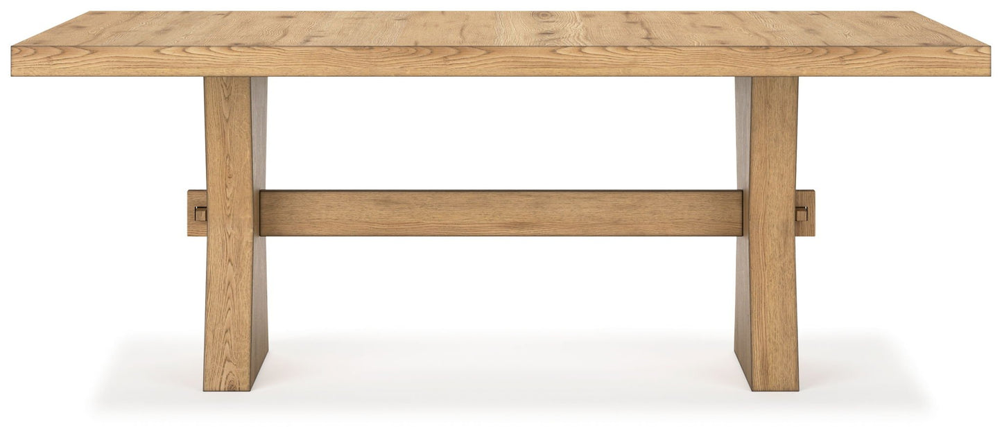 Galliden - Light Brown - Rectangular Dining Room Table - Hornell Furniture Outlet
