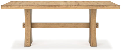 Galliden - Light Brown - Rectangular Dining Room Table - Hornell Furniture Outlet