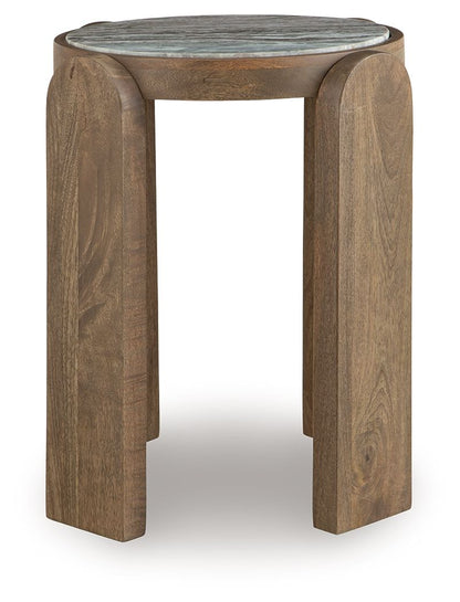 Gavrilley - Gray / White / Brown - Accent Table - Hornell Furniture Outlet