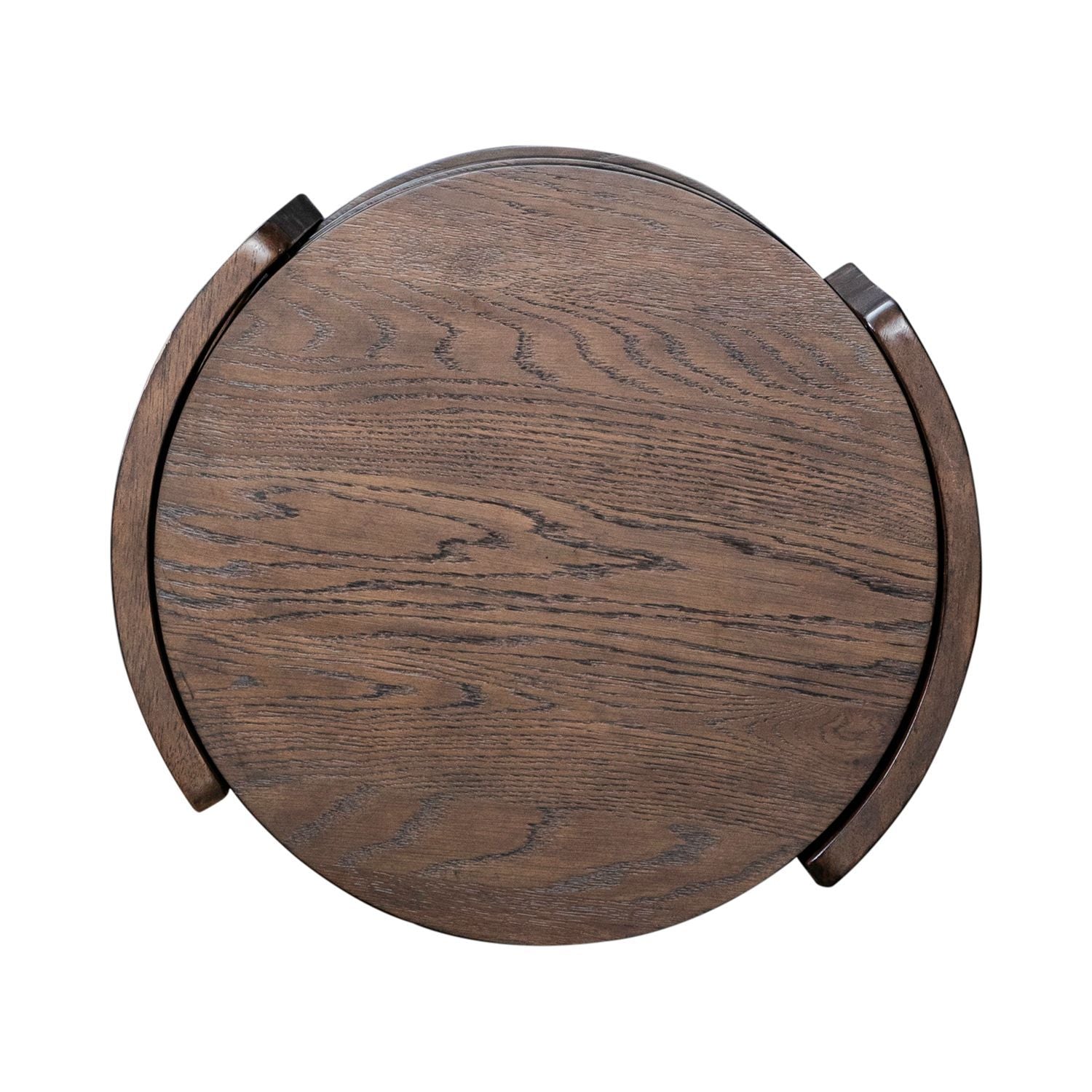 Warren Park - Round End Table - Brown - Hornell Furniture Outlet