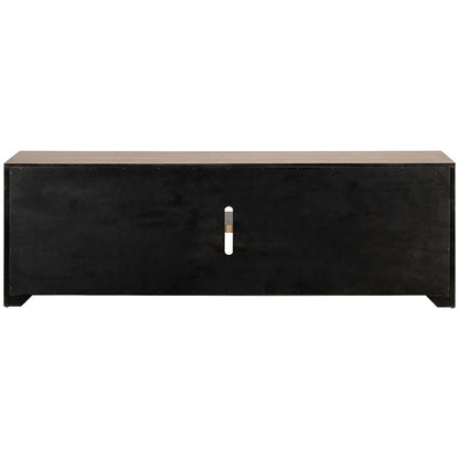 Fireplace TV Console - 82" Console With Fire FTS - Light Brown - Hornell Furniture Outlet