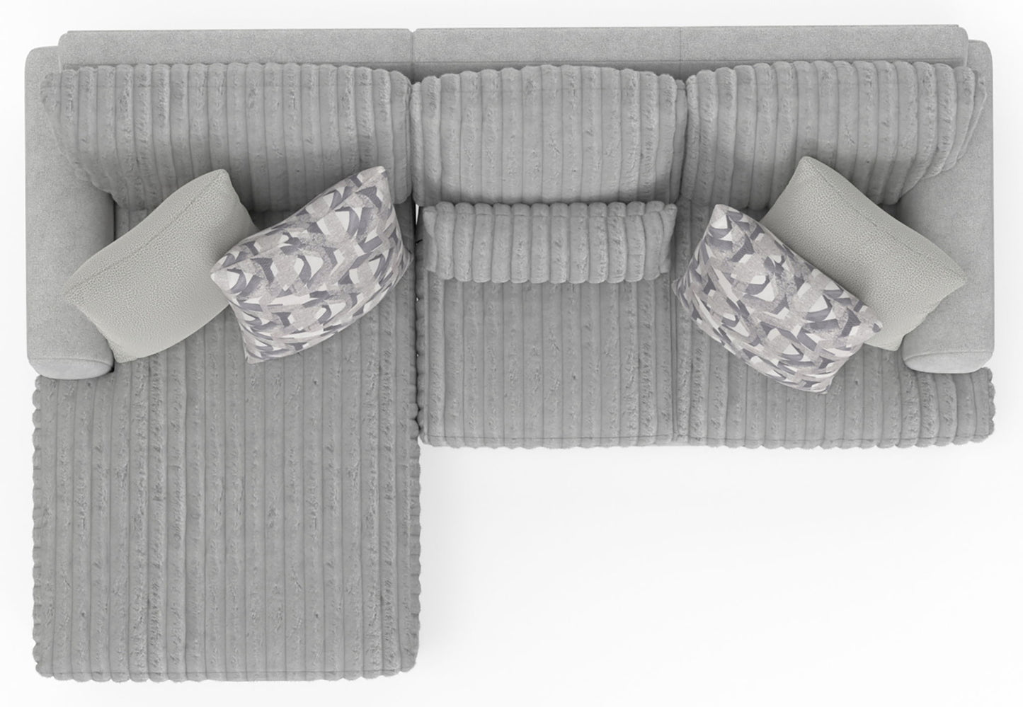 Titan - Sectional With Comfort Coil Seating And Accent Pillows Included - Hornell Furniture Outlet