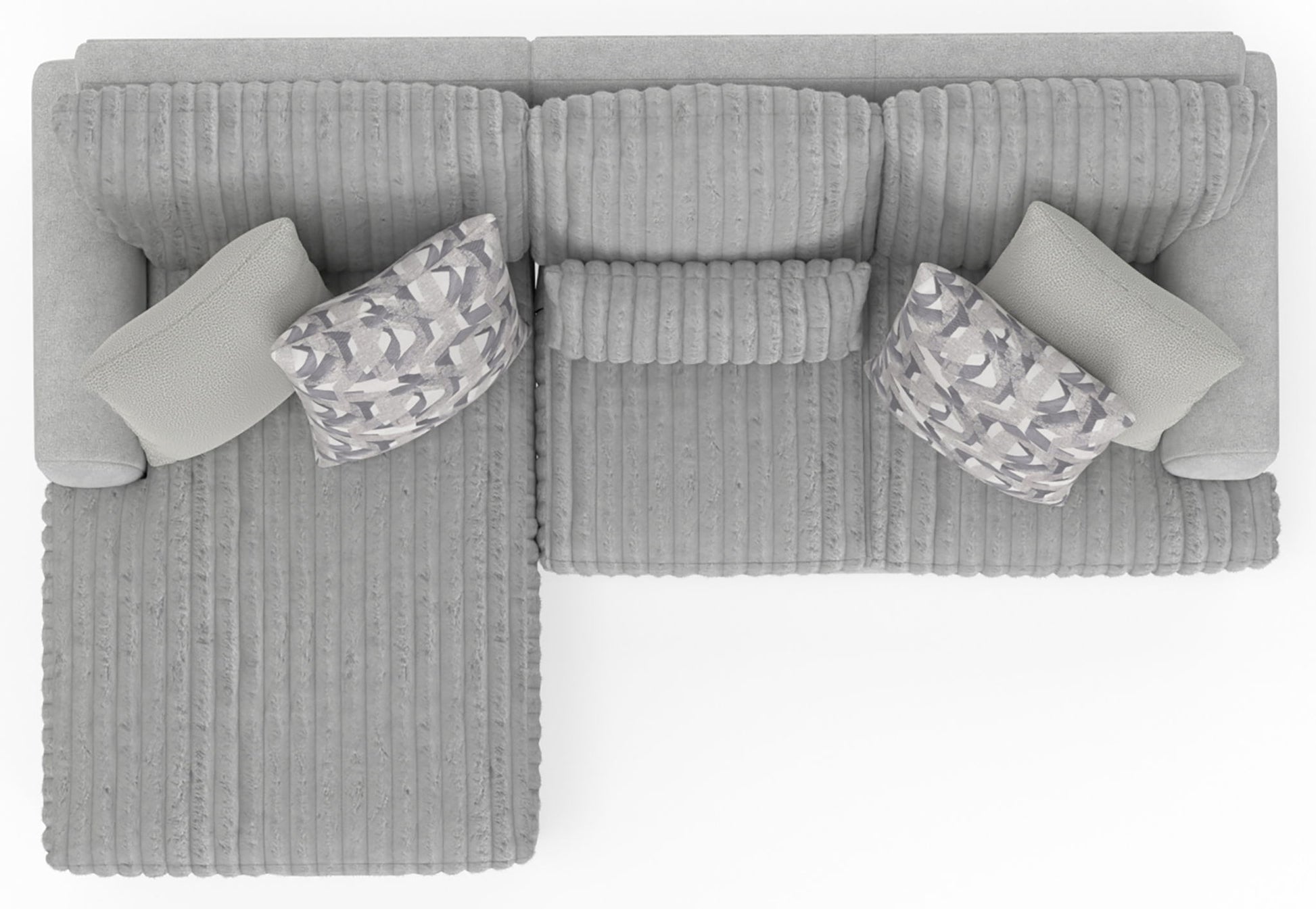 Titan - Sectional With Comfort Coil Seating And Accent Pillows Included - Hornell Furniture Outlet