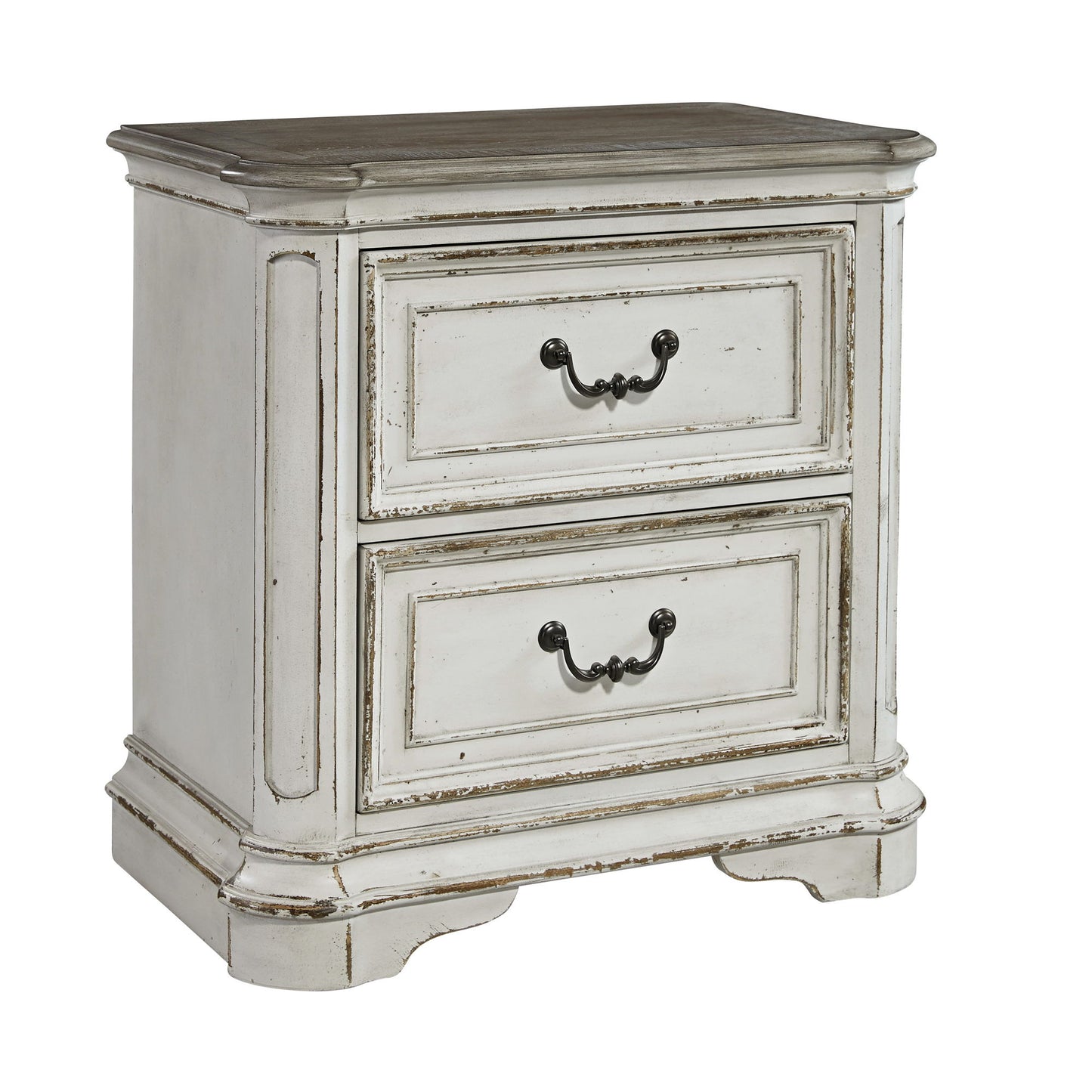 Magnolia Manor - 2 Drawer Night Stand - Hornell Furniture Outlet