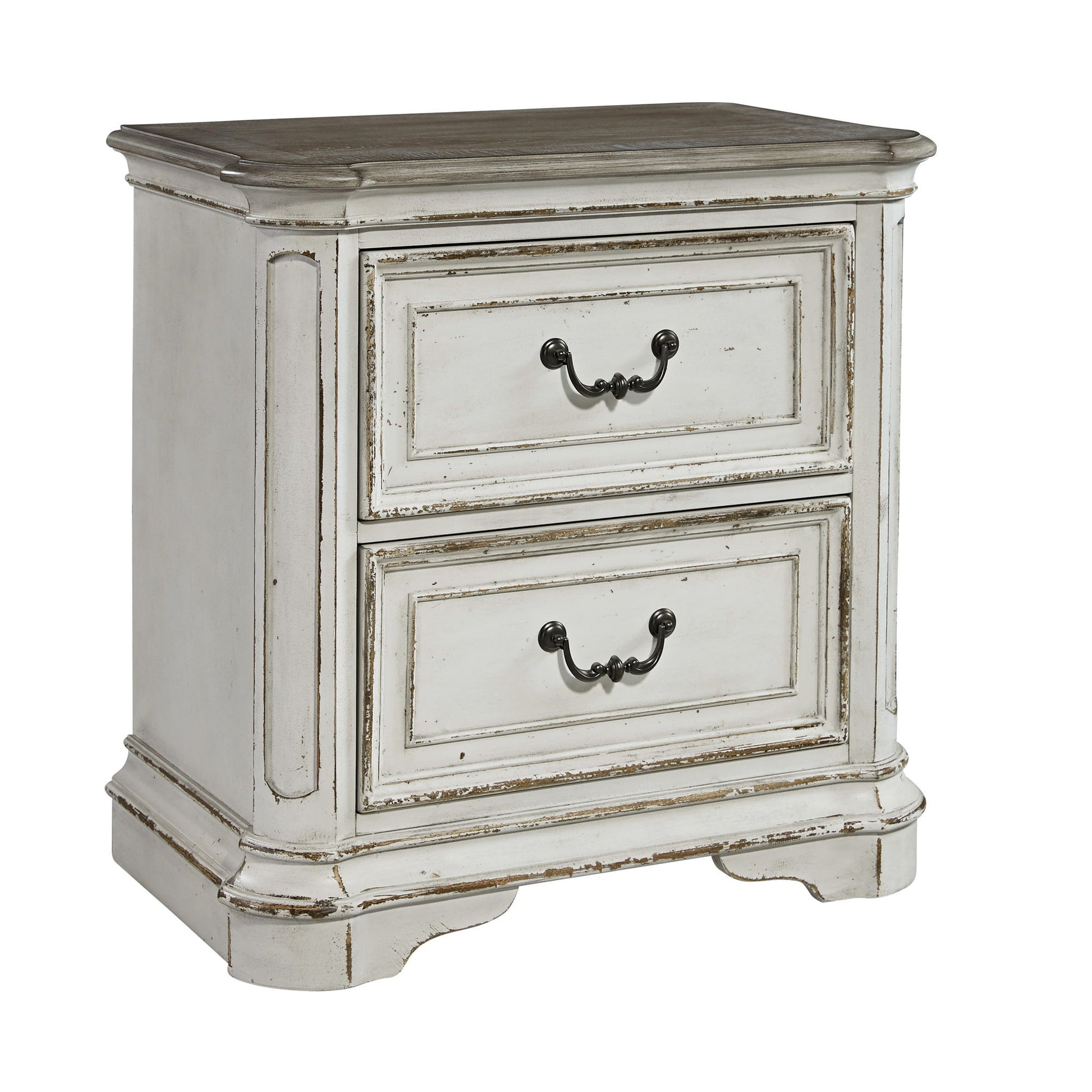 Magnolia Manor - 2 Drawer Night Stand - Hornell Furniture Outlet